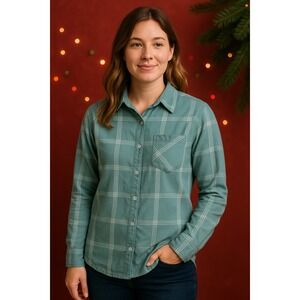 Outdoor research Cedar Cove Tunic Green Women's M Button Down